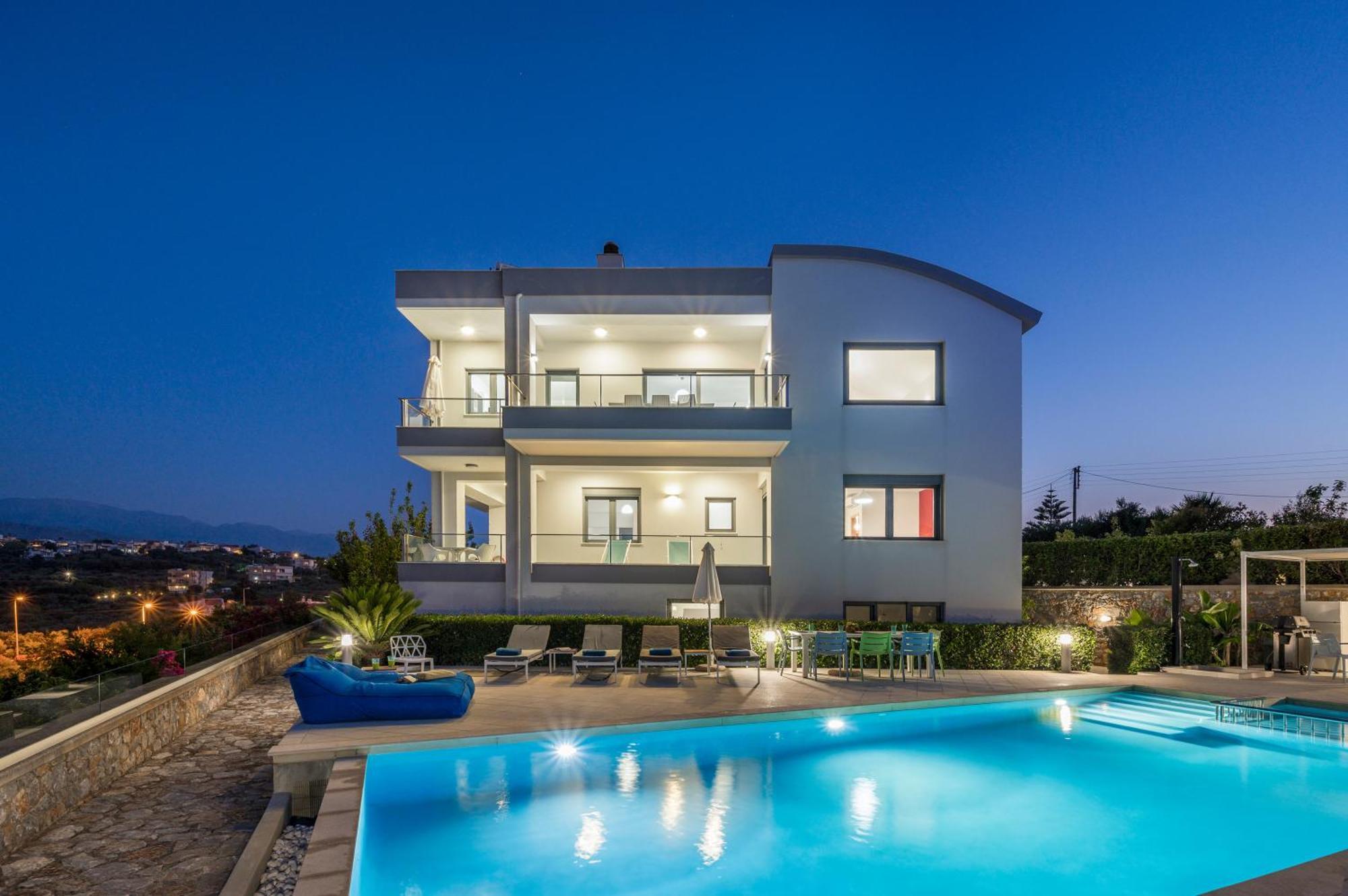Elysium Seaview Oasis Villa Kato Galatas Exteriör bild
